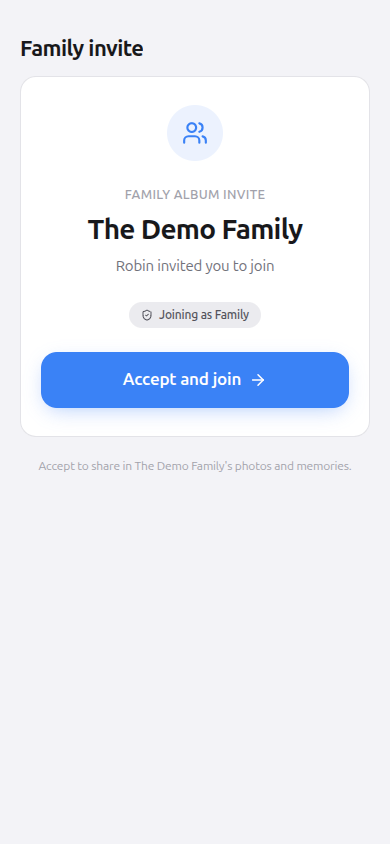 Join by invite link